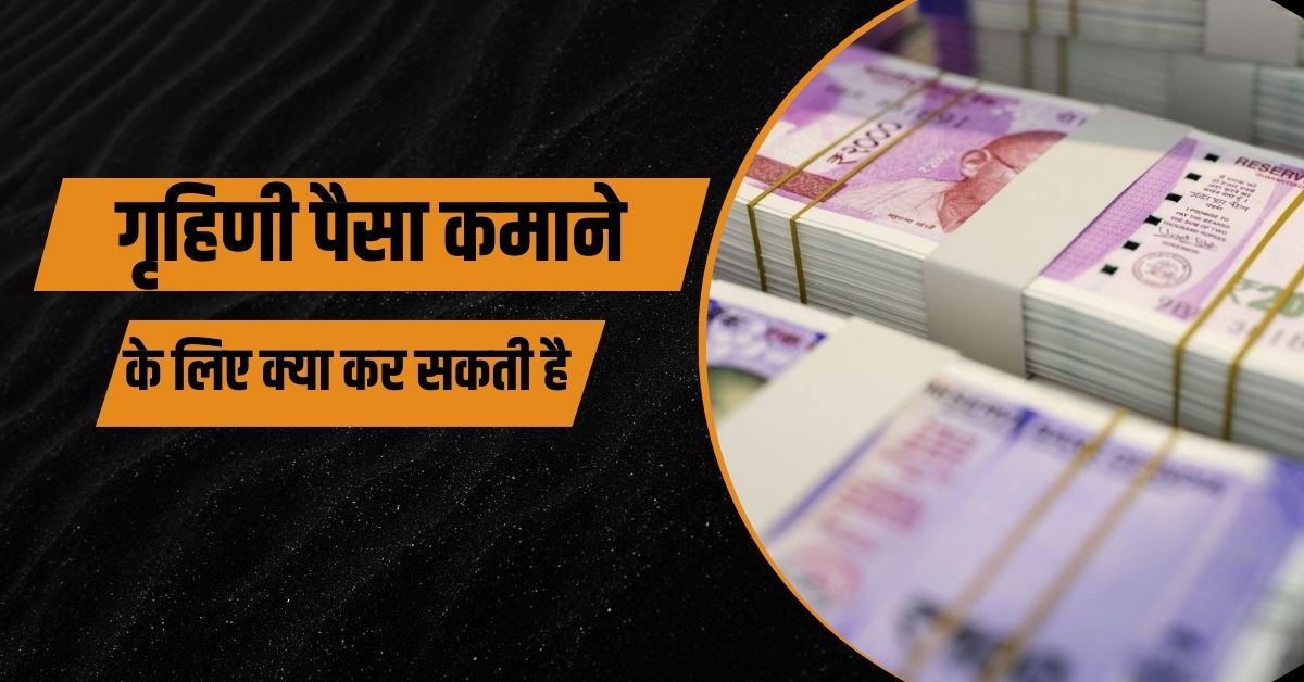 एक गृहिणी पैसा कमाने के लिए क्या कर सकती है?