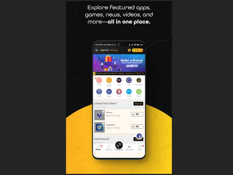 Features of Pocket Money App