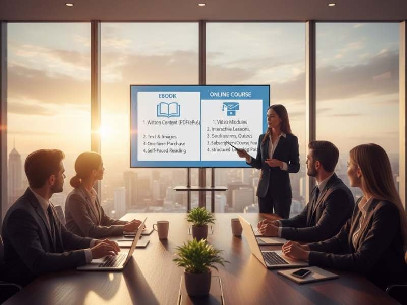 ईबुक और ऑनलाइन कोर्स में क्या अंतर है