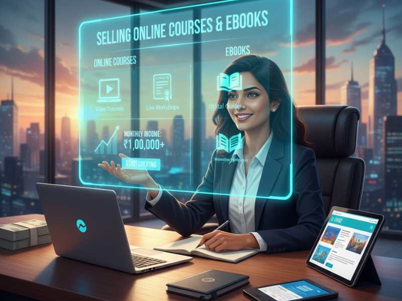 ऑनलाइन कोर्स और ईबुक बेचना