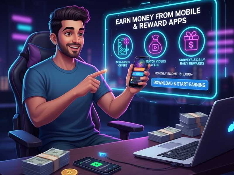 मोबाइल ऐप्स और Reward Apps से पैसे कमाएँ