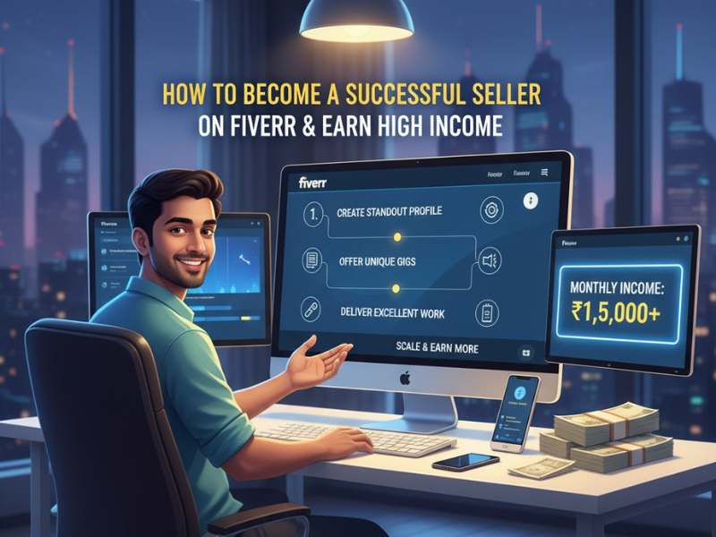 Fiverr में Successful Seller कैसे बनें और High Income पाएं