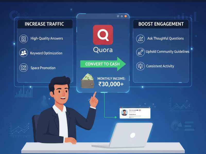 Traffic और Engagement बढ़ाकर Quora से रियल पैसे कमाएं