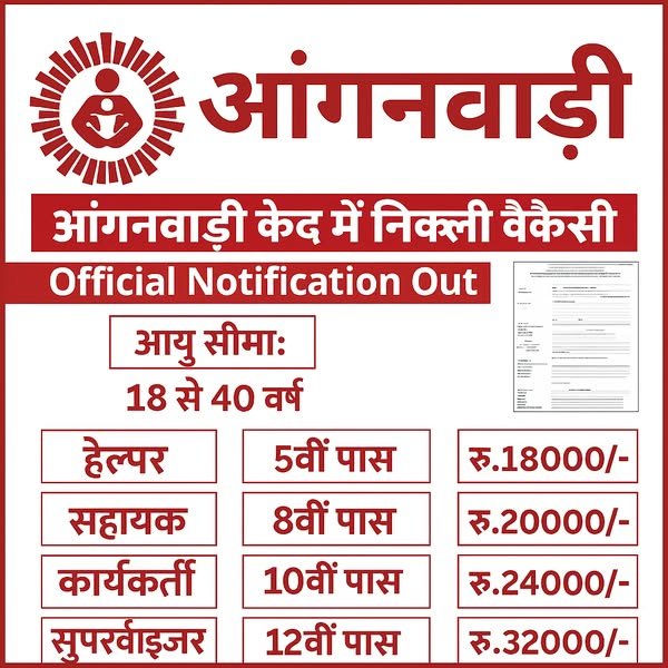 आंगनवाड़ी भर्ती 2026